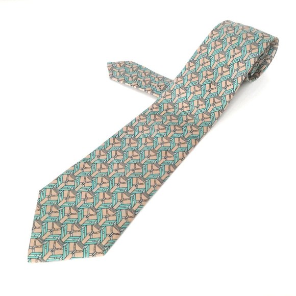 Celine Tie Silk Beige - Picture 1 of 5